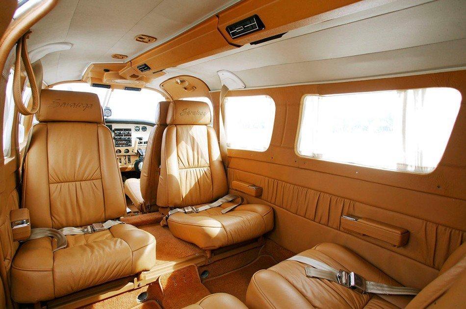 beautiful designed plane interior
