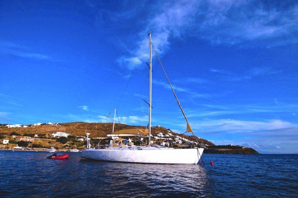 Paraschos S/Y 52, sailboat, exterior, starboard, mast, sea, blue sky