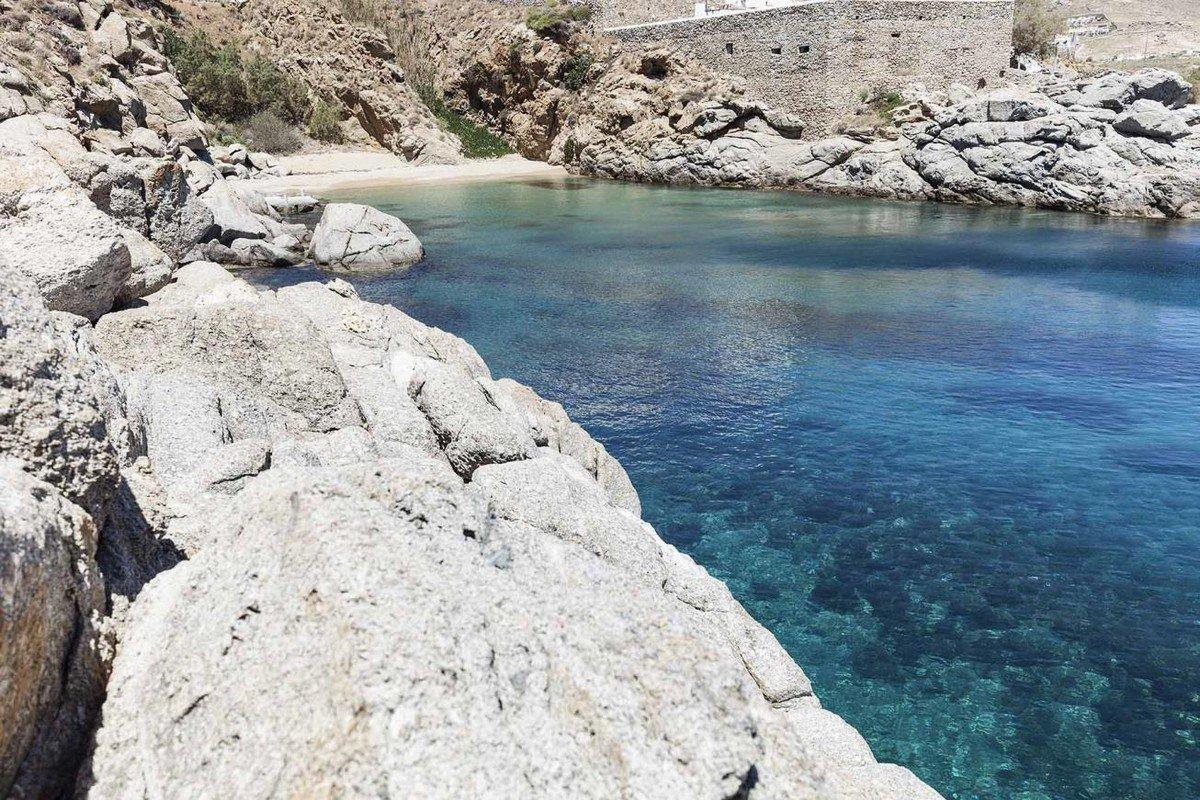 Beach on Mykonos island in Greece