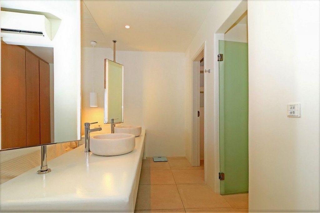 bathroom for showering and cleaning