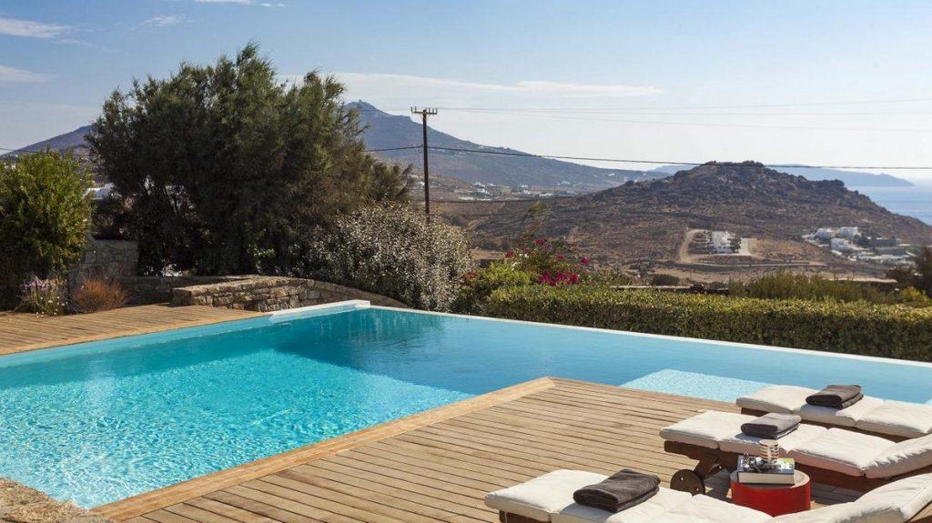 outdoor area with pool and stunning landscape view