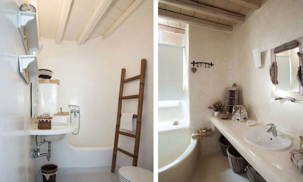 bathroom with beige walls and shower