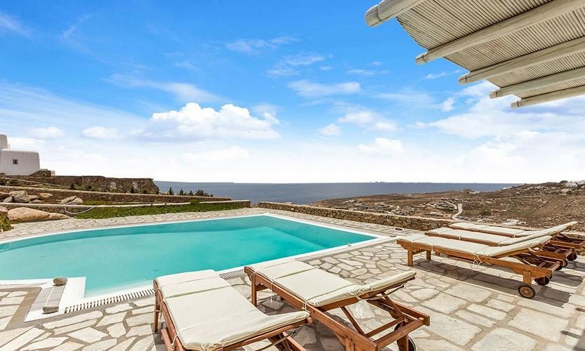Villa_Zephyr2_07.jpg Super Paradise Mykonos Outdoor, pool, climbers, roof, sea, sky, horizon