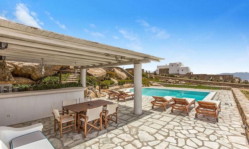 Villa_Zephyr2_08.jpg Super Paradise Mykonos Outdoor, pool, climbers, table, chairs, sky