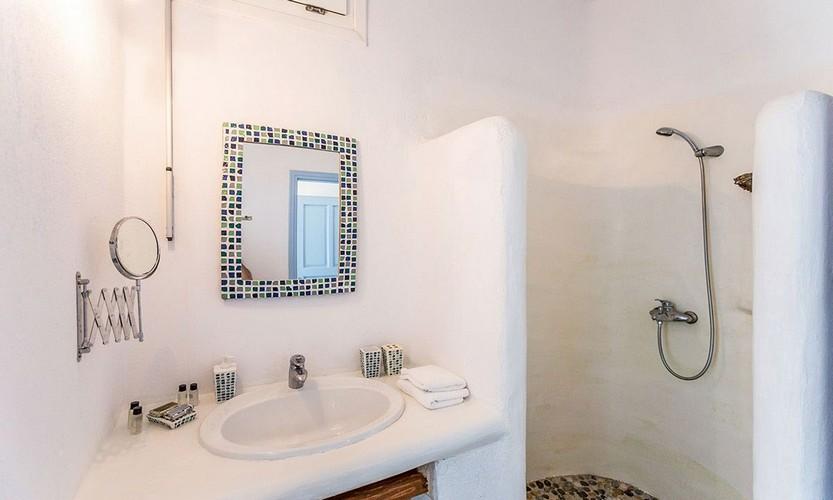 Villa_Zephyr2_22.jpg Super Paradise Mykonos 1st Bathroom, shower, washstand, mirror, towels