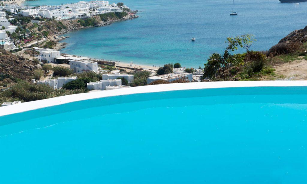 Villa Icarus I, Psarrou, Mykonos, Pool, Boats, Yacht, Sea view, Sea
