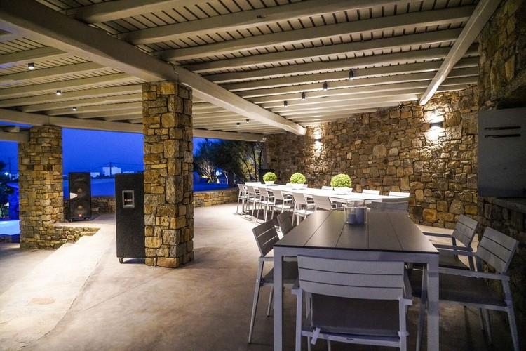 outdoor dining area for gathering with friends or family