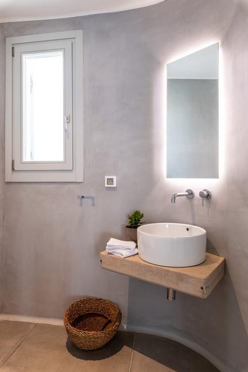 Villa_Madona_23.jpg Tourlos Mykonos 1st Bathroom, mirror, washstand, windows