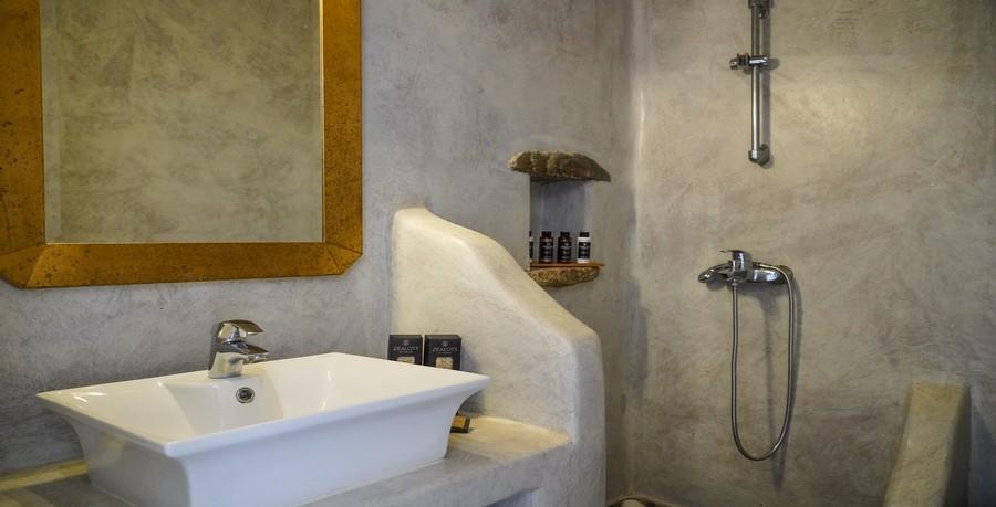 Villa_Sofy_24.jpg Kalafatis Mykonos 1st Bathroom, shower, washstand, soap, mirror