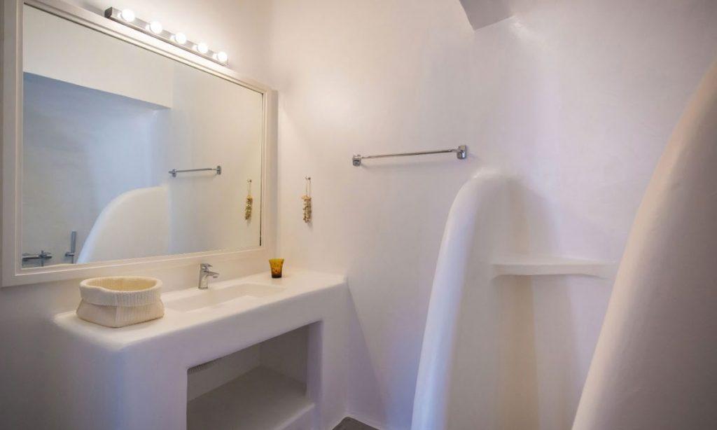 Villa Aggie I Paraga, Mykonos, Mirror, Sink, Bathroom