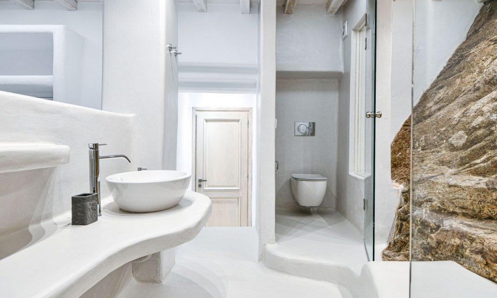 Villa Gael I Chora, Mykonos, Shower, Bathroom, Mirror