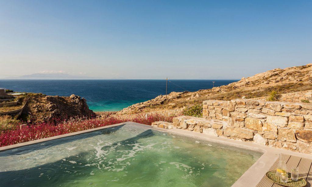 Villa-Paige-_10.jpg Elia Mykonos, outdoor, pool, glasses, water, sea, sky
