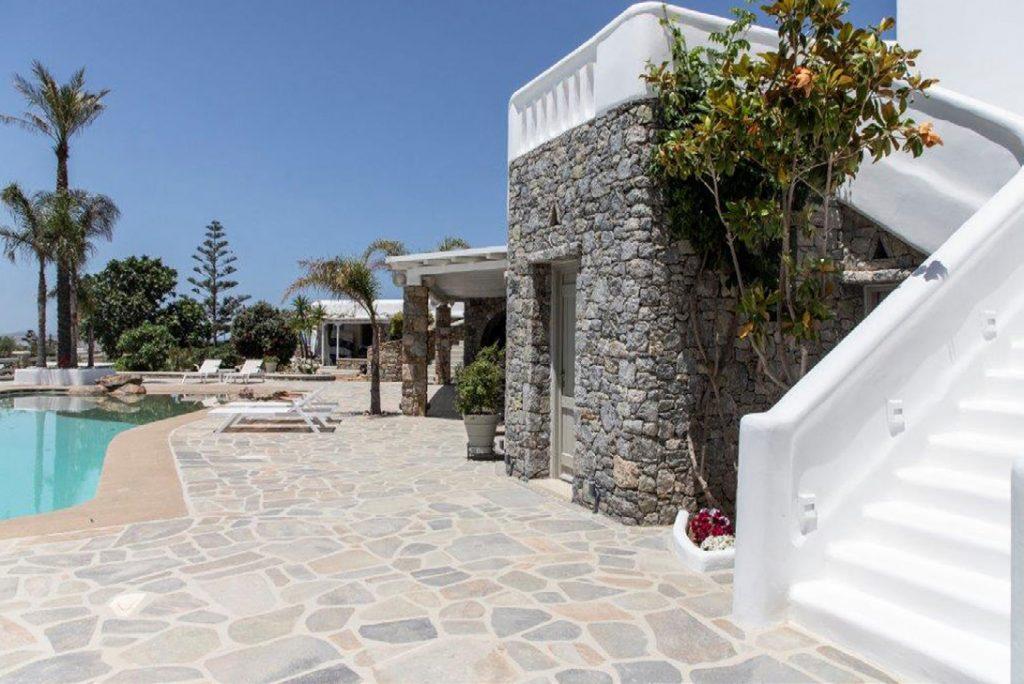 Villa-Sabina_16.jpg Kounoupas Mykonos, outdoor, stairs, pool, climbers, palms