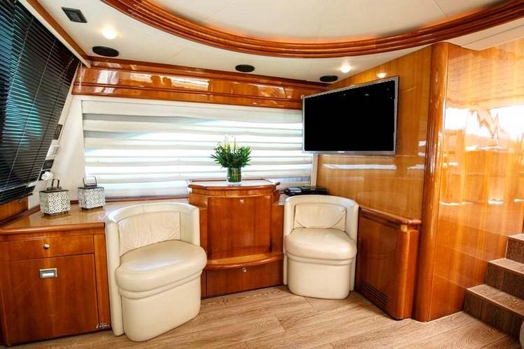 Yacht_Ananas_03.jpg Mykonos Living area, flat screen tv, chairs, cabinet