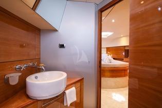 Yacht_Noe_29.jpg Mykonos 1st Bathroom, washstand, towel, towel rack, door