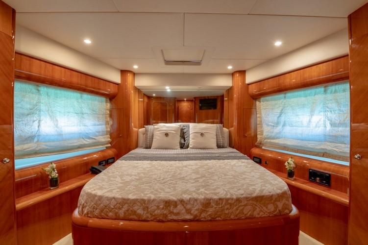 Yacht_VenusSecret_15.jpg Mykonos 1st Bedroom, bed, pillows, curtains