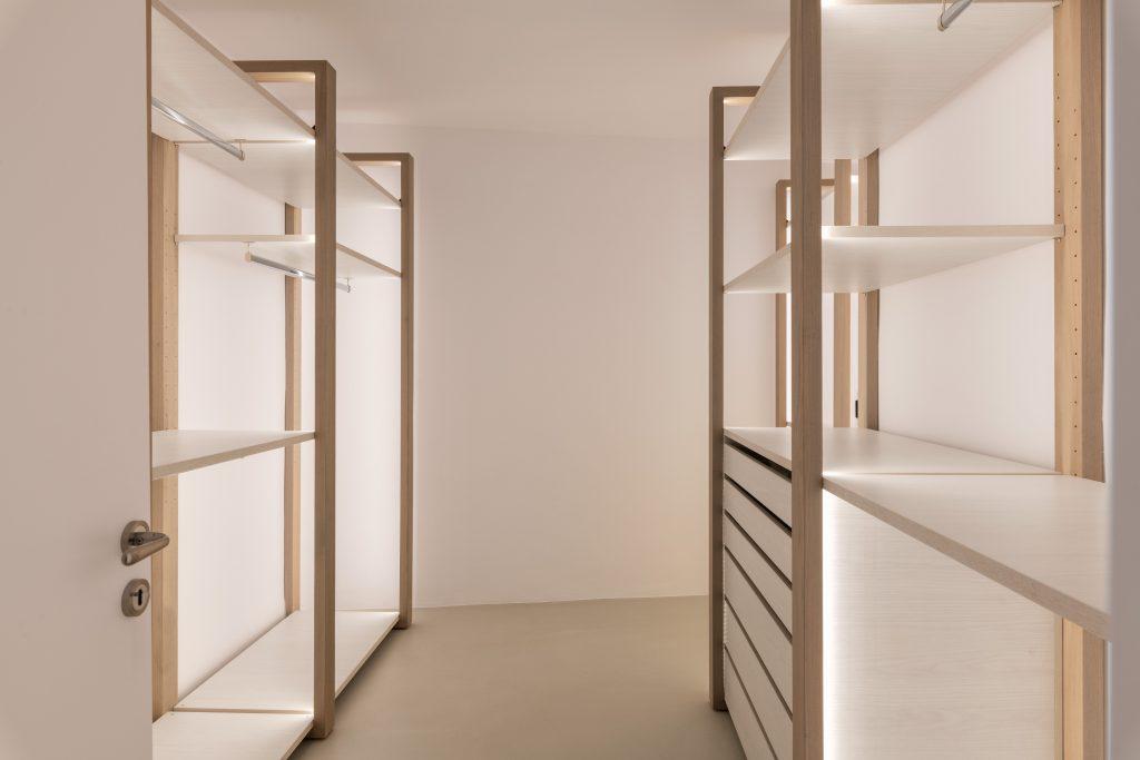 room with plenty of space to store shoes and clothes