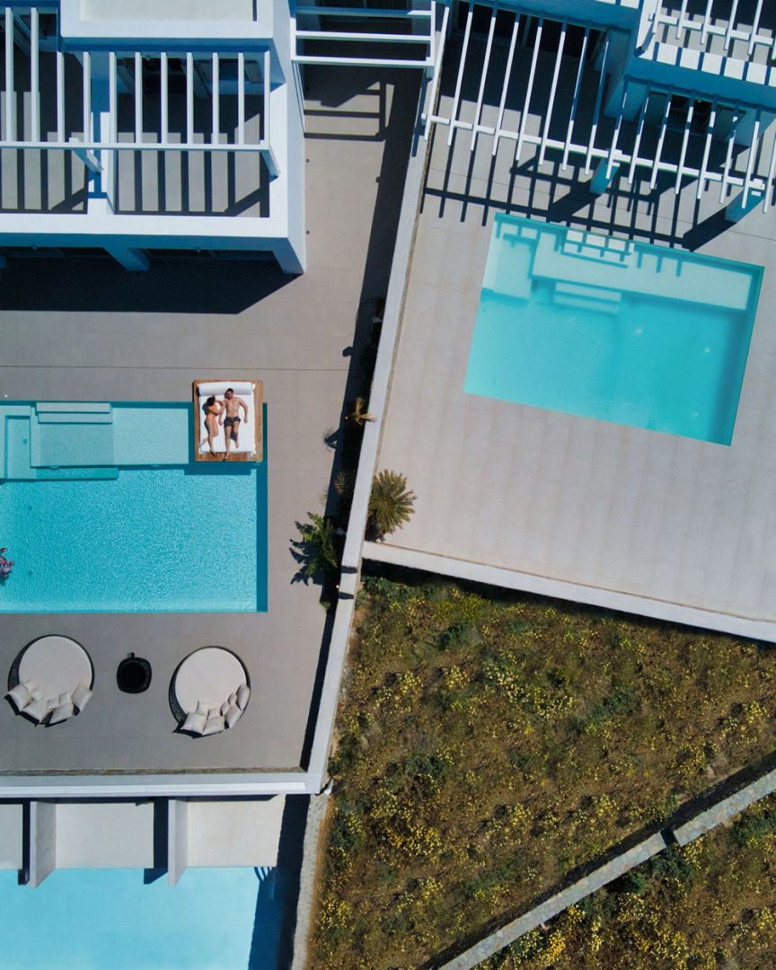 View of Cadence villa and pools